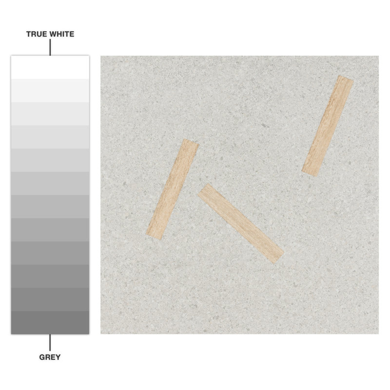 Komi Maolan 8" x 8" Straight Edge Porcelain Patterned Wall & Floor Tile, Beige
