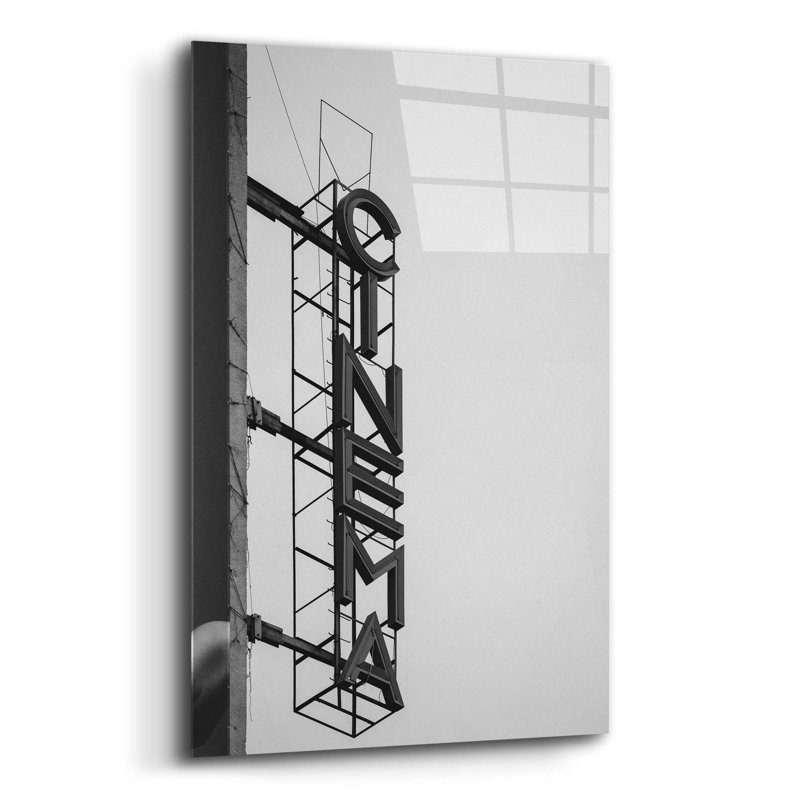 Cinéma sur plastique / acrylique par Design Fabrikken, H 16 po x l 12 po x P 0,13 po