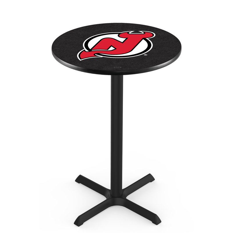 NHL Pub Table, New Jersey Devils, 36" H x 30" L x 30" W