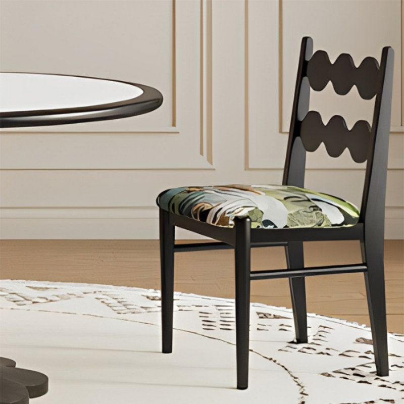Table de salle à manger Modern, 5 pièces: table, 4 chaises, H 29,52 po x l 47,24 po x P 47,24 po