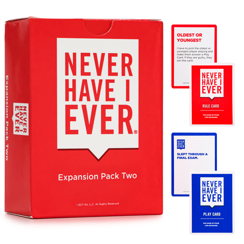 Never Have I Ever Party Card Game: Expansion Pack Two, Ages 17+