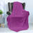 Ambesonne Magenta Fleece Throw Blanket Blooming Daisy Pattern-106573011
