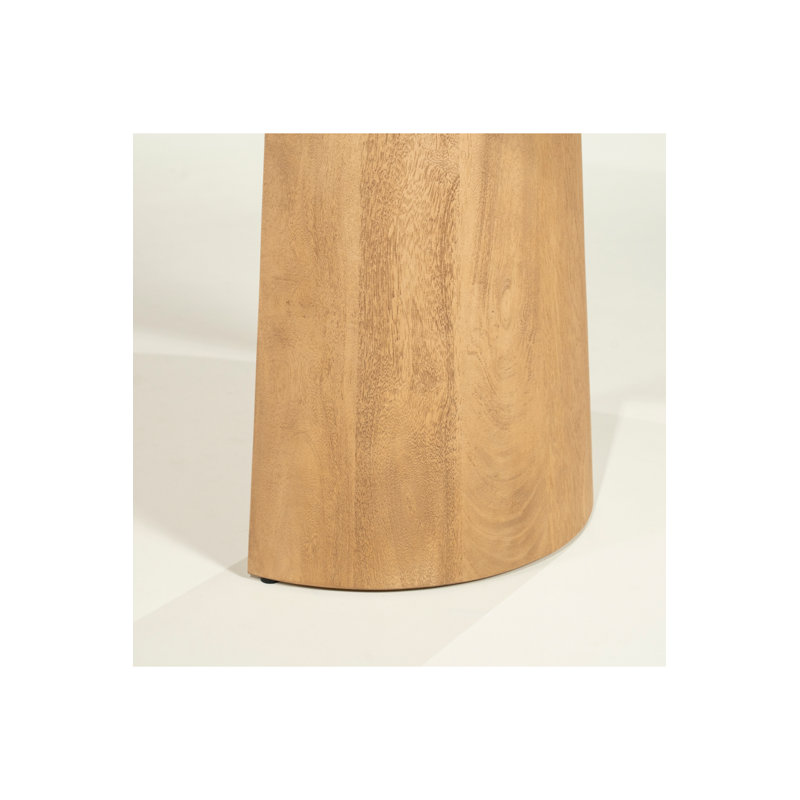 Lune Oval Solid Wood Dining Table, Natural, 30"H x 94"L x 41"W