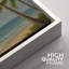 «Tropical Palm Tree Beach Seascape Coastal View», reproduction d'art sur toile encadrée-1630034218-1630034230