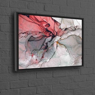 Marble Abstract Canvas Art Featuring Contemporary Decor And Modern Artwork With Alcohol Ink Print On Luxury Art Canvas