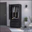 Armoire Ramey, chambre à coucher, noir-1607221986
