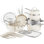 Gotham Steel Naturals 20 Pc Nonstick Cookware Set with Knife Set