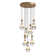 7-Lights Raindrop Solid Thick Glass Pendant light