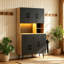 Engineered Wood 6 - Door Rectangle Accent Cabinet