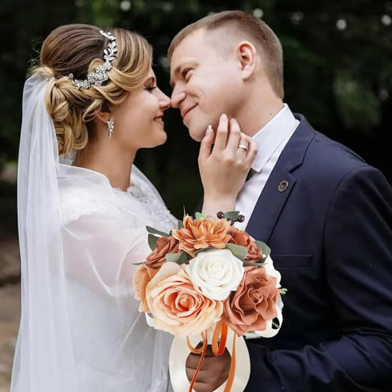 Bouquet de mariage, Orange