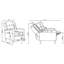 Fauteuil inclinable capitonné Davidson