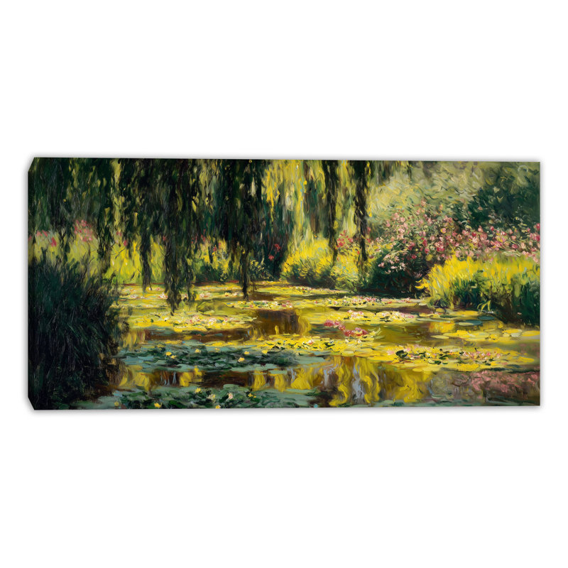 Toile tendue Golden Willow Pond, H 24 po x l 48 po x P 1,5 po