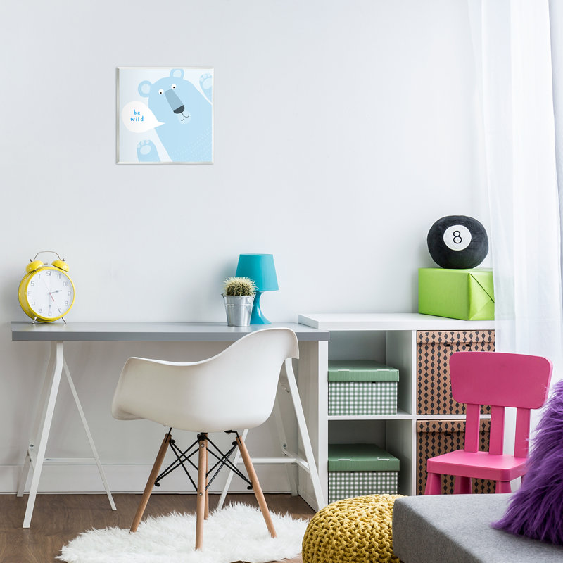 «Blue Be Wild Bear», art mural par Carla Daly