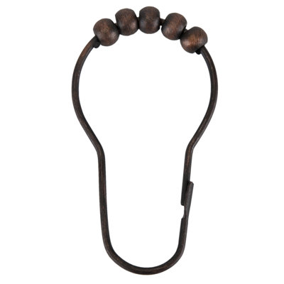 Anneaux de rideau de douche à roulettes en métal - Basics by Wayfair ™