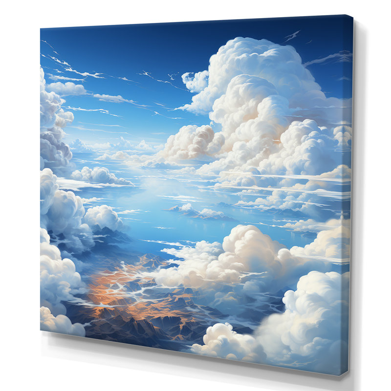 SKy View The art of Clouds I - Clouds, impressions encadrées, Toile tendue, H 36 po x l 36 po x P 1,5 po
