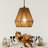 7.09 in. 2 Pack Boho Mini Rattan Pendant Light-1953159685