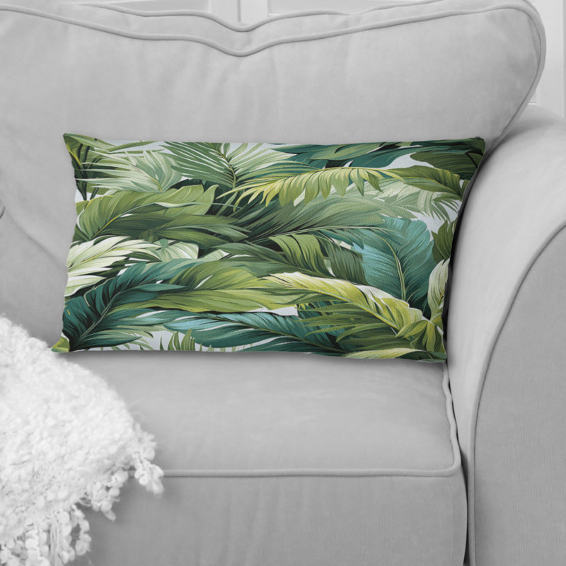 Palm Mirage Tropical Motif - Coussin décoratif