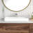 Bathroom Semi-Recessed Vessel Sink Ceramic Above Counter Basin Sink-118434222-124176885-124176886