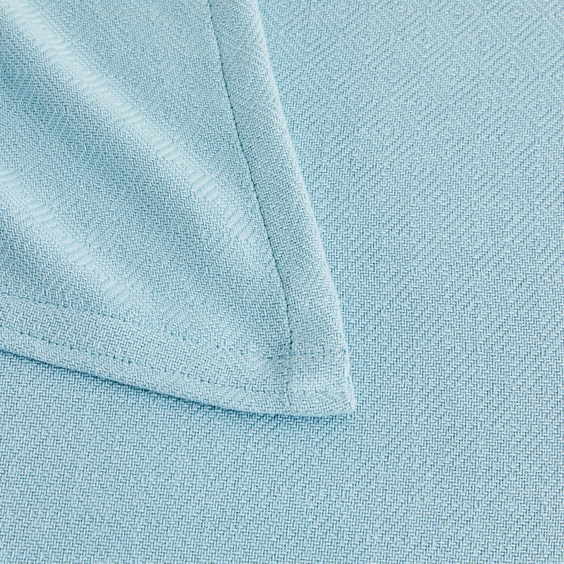 Couverture en coton rayonne de bambou Diamond, Bleu, Lit simple
