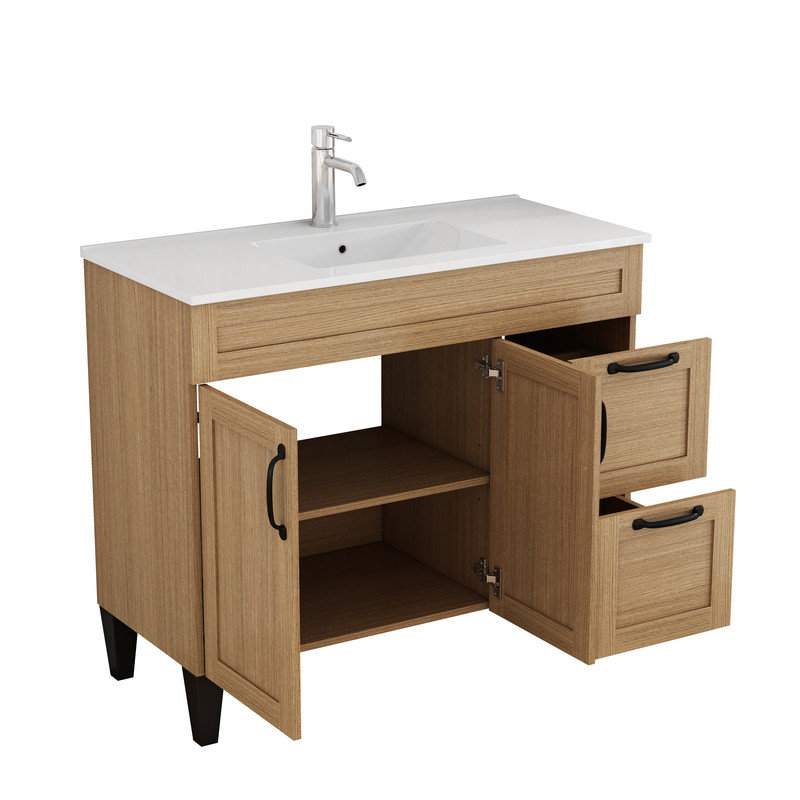 Ensemble de meuble-lavabo 39,4 po avec lavabo