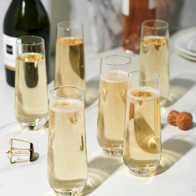 Stemless Champagne Flutes