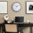 12.8" Atomic Analog Wood Wall Clock