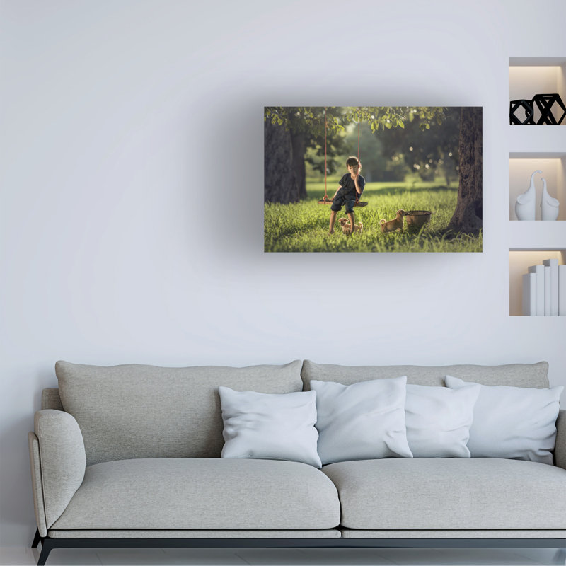 «Jakkree Thampitakkull», vacances sur toile, Thaïlande, H 16 po x l 24 po