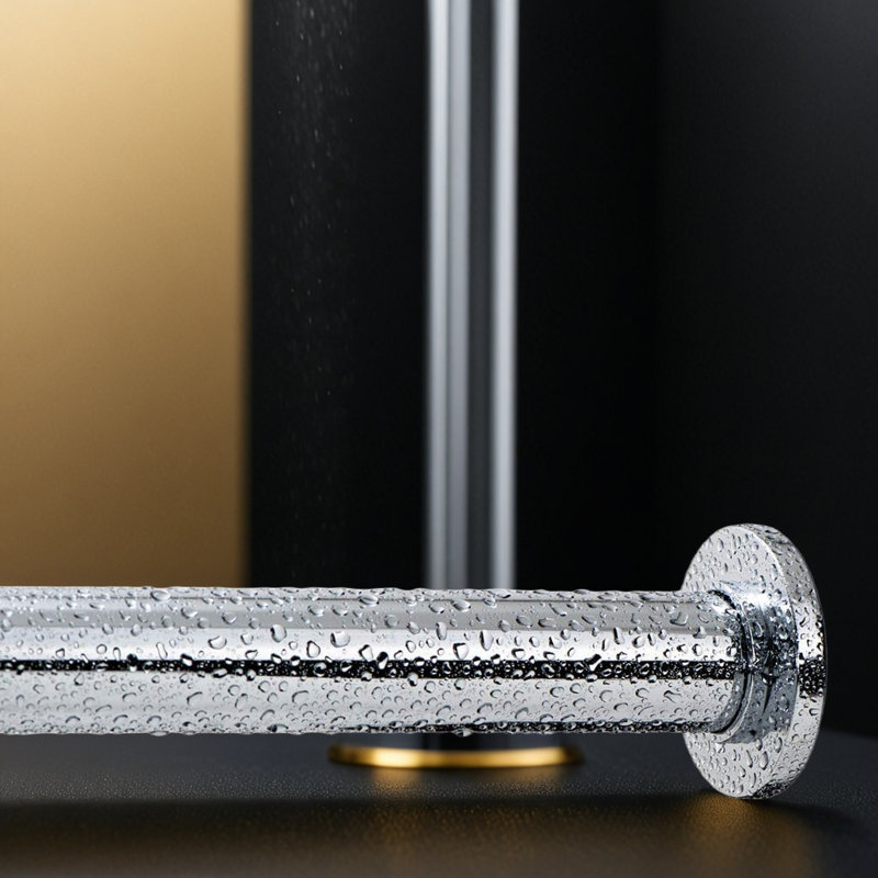Tringle à rideau de tension de douche robuste - Tringle de rideau de fenêtre de salle de bain réglable sans perçage avec extrémités en caoutchouc antidérapantes, fabrication en métal robuste pour un soutien fiable