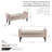 Anvee Fabric Storage Bench with Rubberwood Legs-283918298