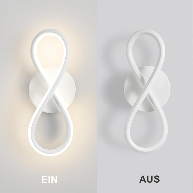 1-Light LED Flush Mounted Sconce, White