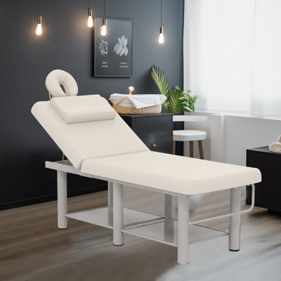 Table de massage professionnelle de 75 pouces avec appui-tête réglable