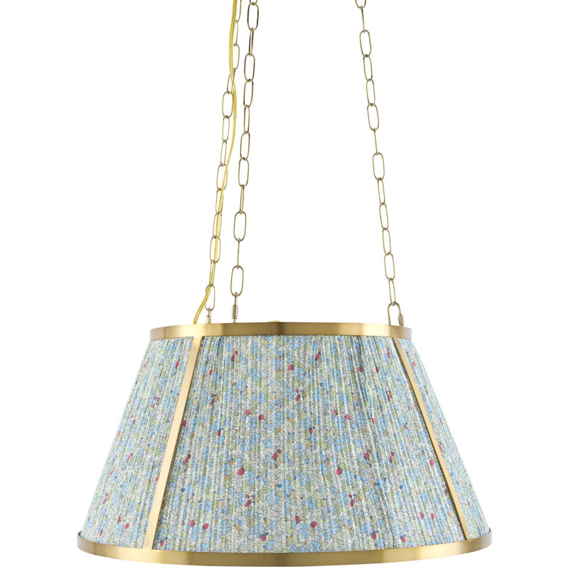 Luminaire suspendu Florie, Bleu