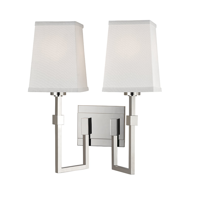 Fletcher 2 - Light Armed Sconce, Polished Nickel