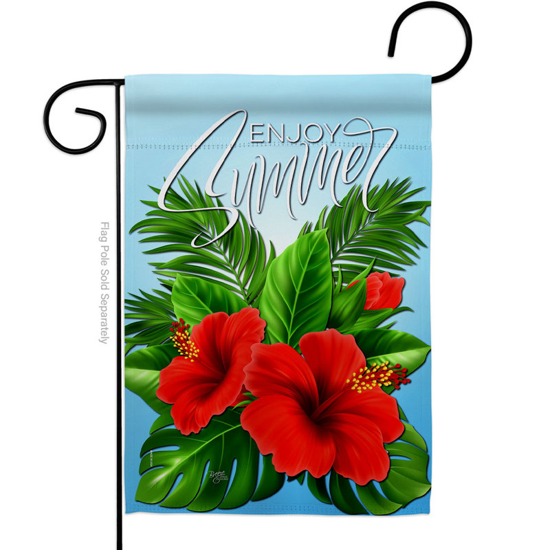 Drapeau de jardin Enjoy Hibiscus