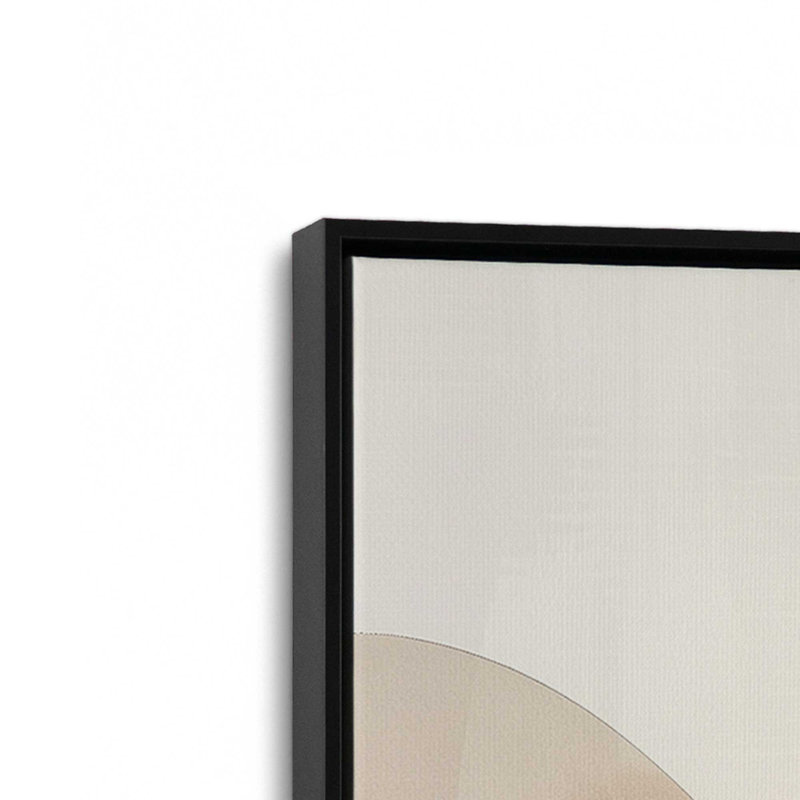Ensemble de 2 verres Sandstone Glow, H 36 po x l 50 po, Cadre flottant noir satiné