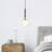 Industrial-Style Chandelier, Black & White Abstract Design, Adjustable Height 19.7 x 19.7 x 53.1 inches | Metal Body with Glass Cap, Max Bulb Size 2.4 x 3.5 inches | Perfect for Scandinavian and Modern Decor-1853104407-1853104405