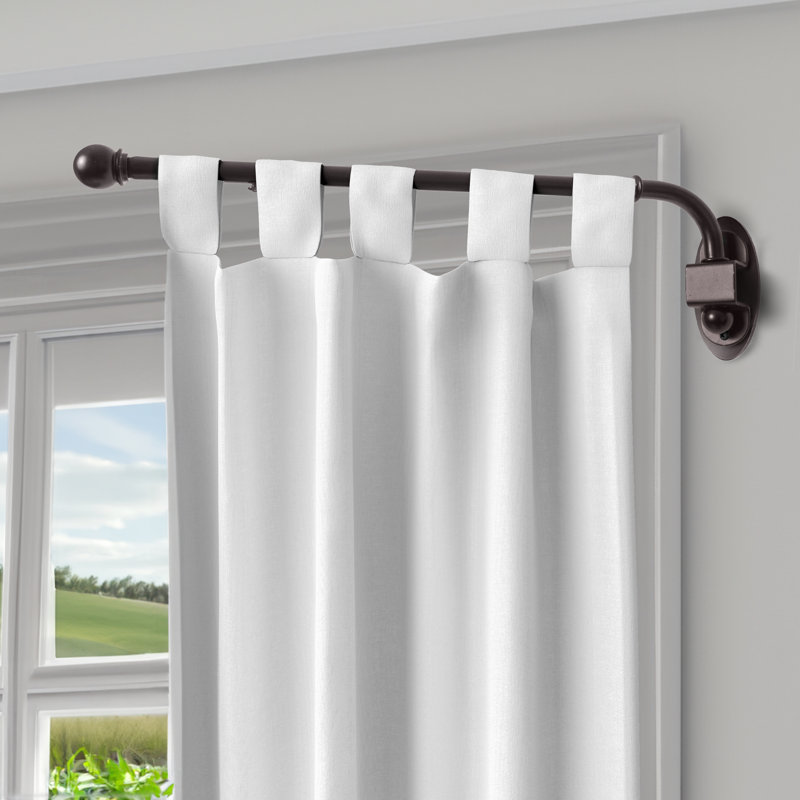 Latoshia Adjustable Single Curtain Rod, Oil Rubbed Bronze