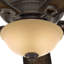 Ventilateur de plafond à 5 pales 60 po avec chaînette et ensemble d’éclairage Ambrose inclus