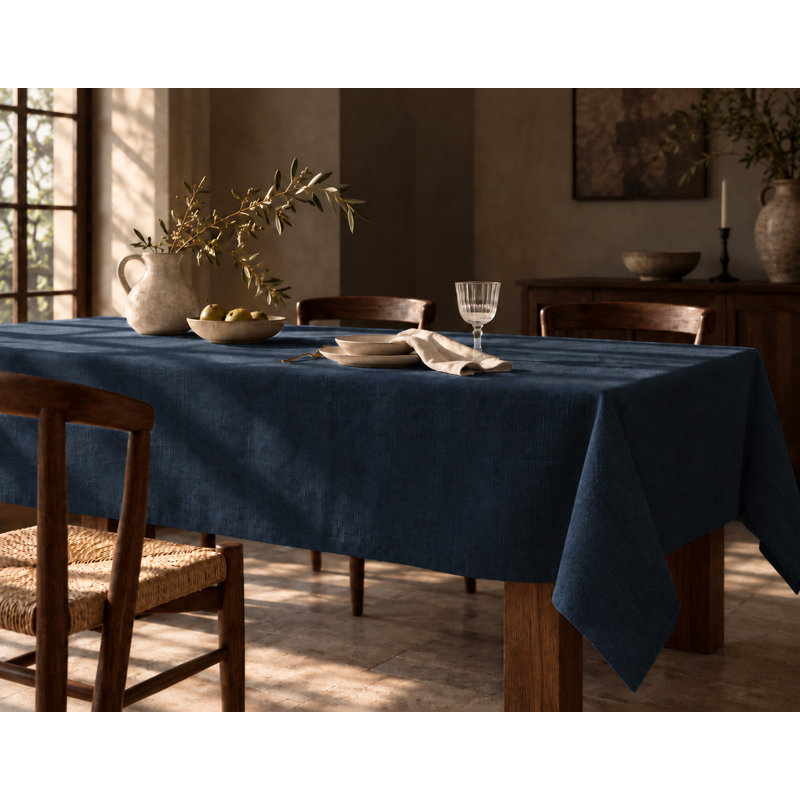  Nappe Joselyn, L 118 po x l 57 po, Bleu marine