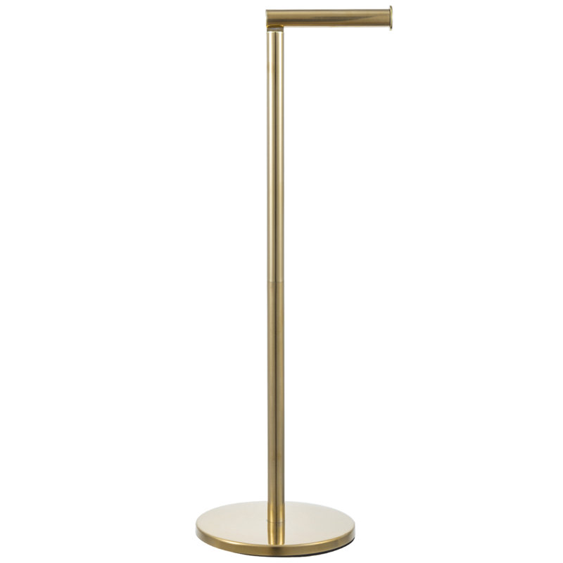 Gold Free Standing Toilet Roll Holder