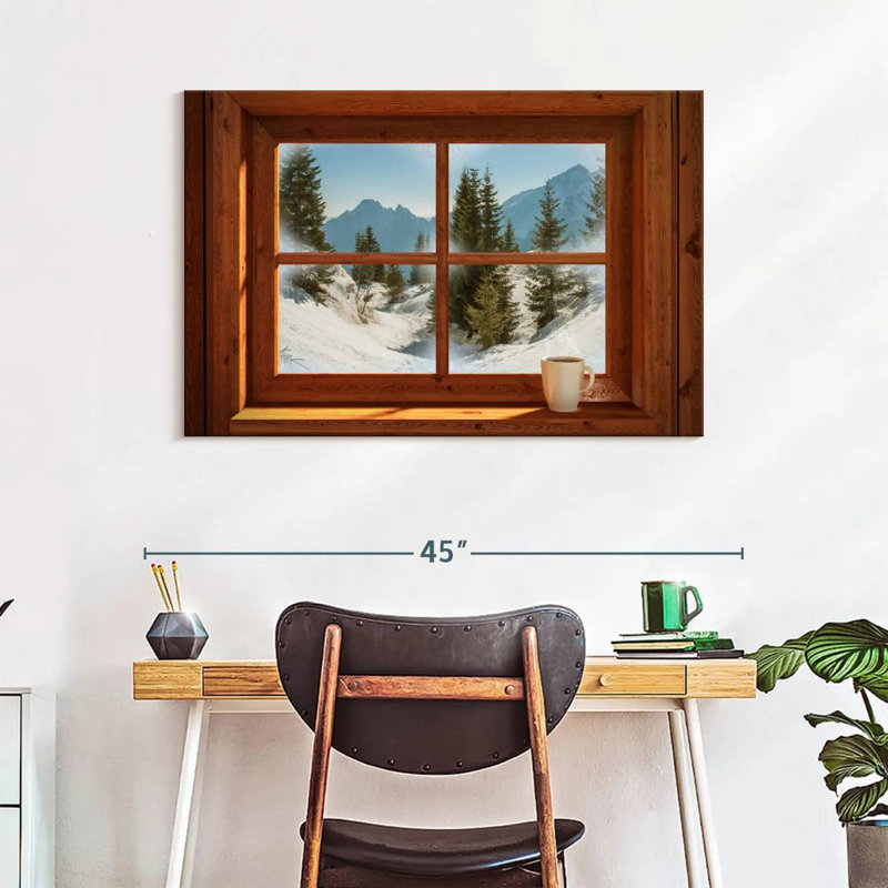 Lilie Winter Window View, 26" H x 39" W