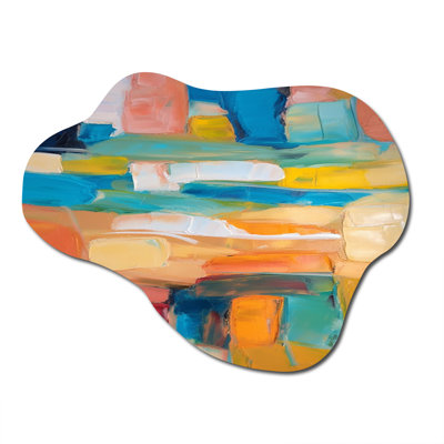 Clete - Abstract Collages Cloud Shape Assymterical Metal Wall Art