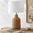 Lockwood Concrete Table Lamp with Linen Shade-104801008-104801011