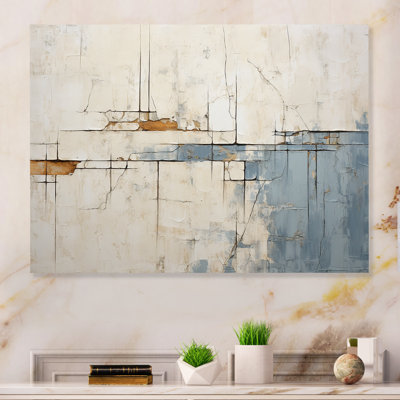 «Abstract Blue Beige Road Collage» sur