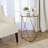 Chylie Mirrored Glass Top End Table-1363105719