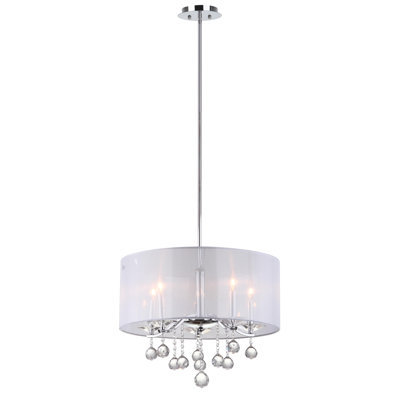 Jody 5 - Light Dimmable Drum Chandelier