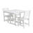 Compact Patio Dining Sets, Hdpe 3 Piece Modern Bistro For Balcony Porch