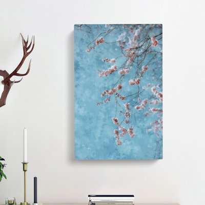 Beautiful Pink Cherry Blossom - Wrapped Canvas