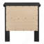 Élégante table de chevet transitionnelle noire-1358446390