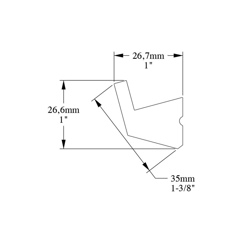 1'' H x 78.75'' W x 1'' D Plastic Crown